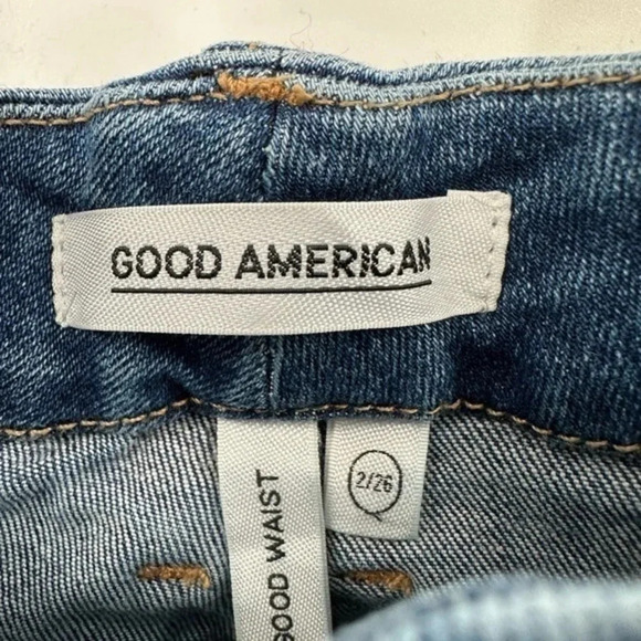 Good American Good Waist Jeans Blue476 B463 - Picture 5 of 5